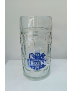 Hofbräu München Oktoberfest Wiesn Glaskrug Isar-Seidel 1l